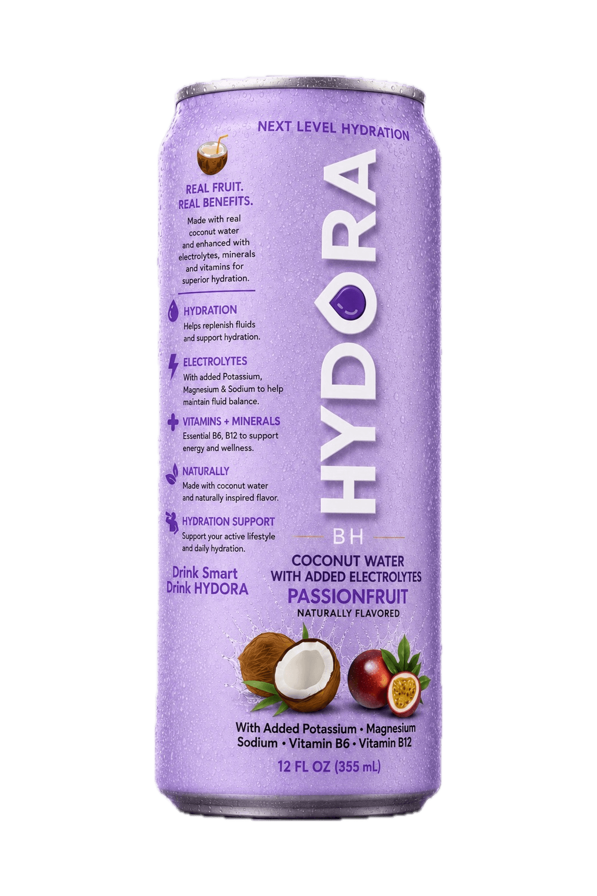 A can of HYDORA passionfruit